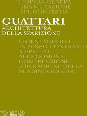cover image of Architettura della sparizione